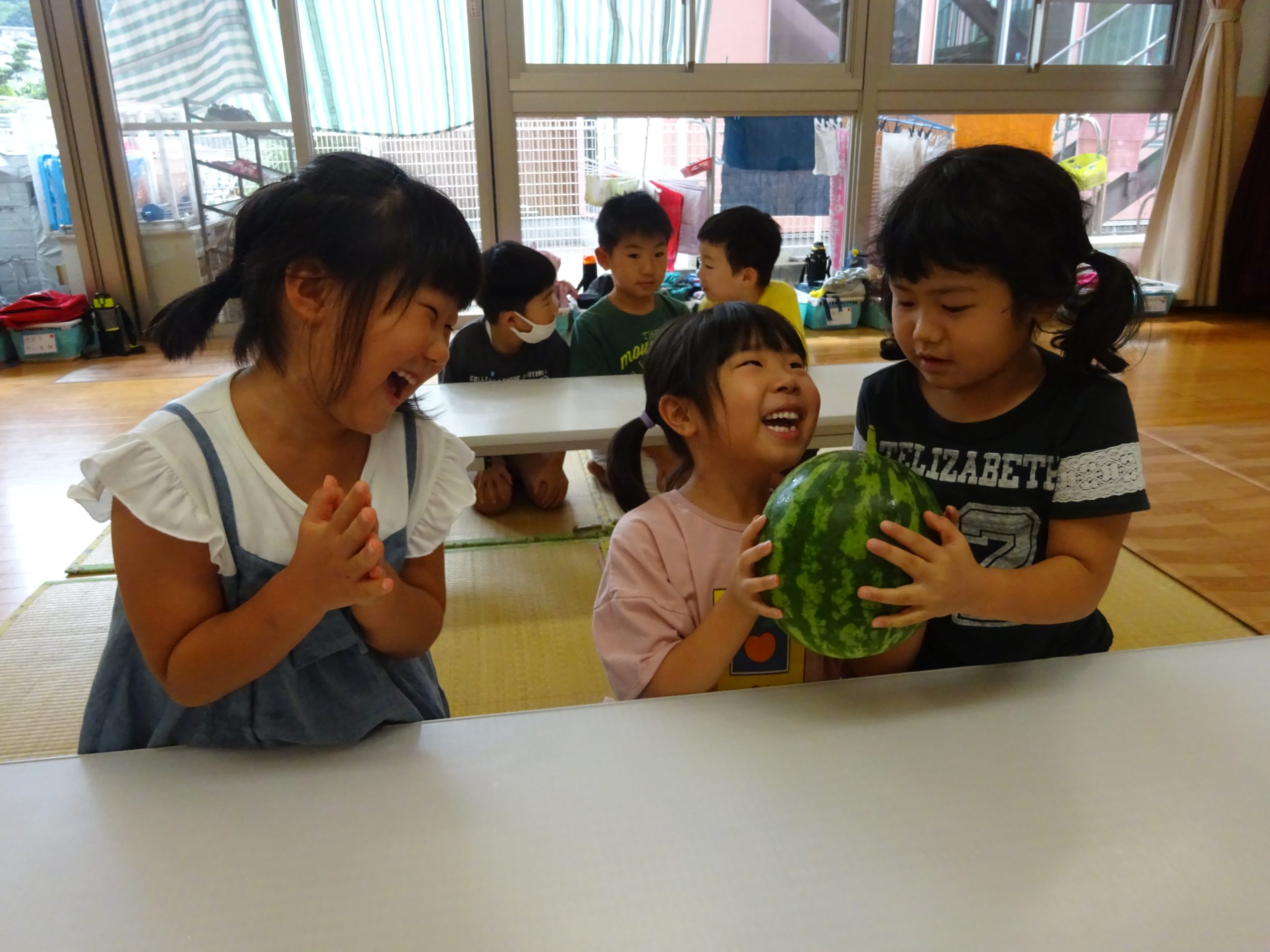 🍉園の畑でとれた立派なスイカを食べたよ🍉