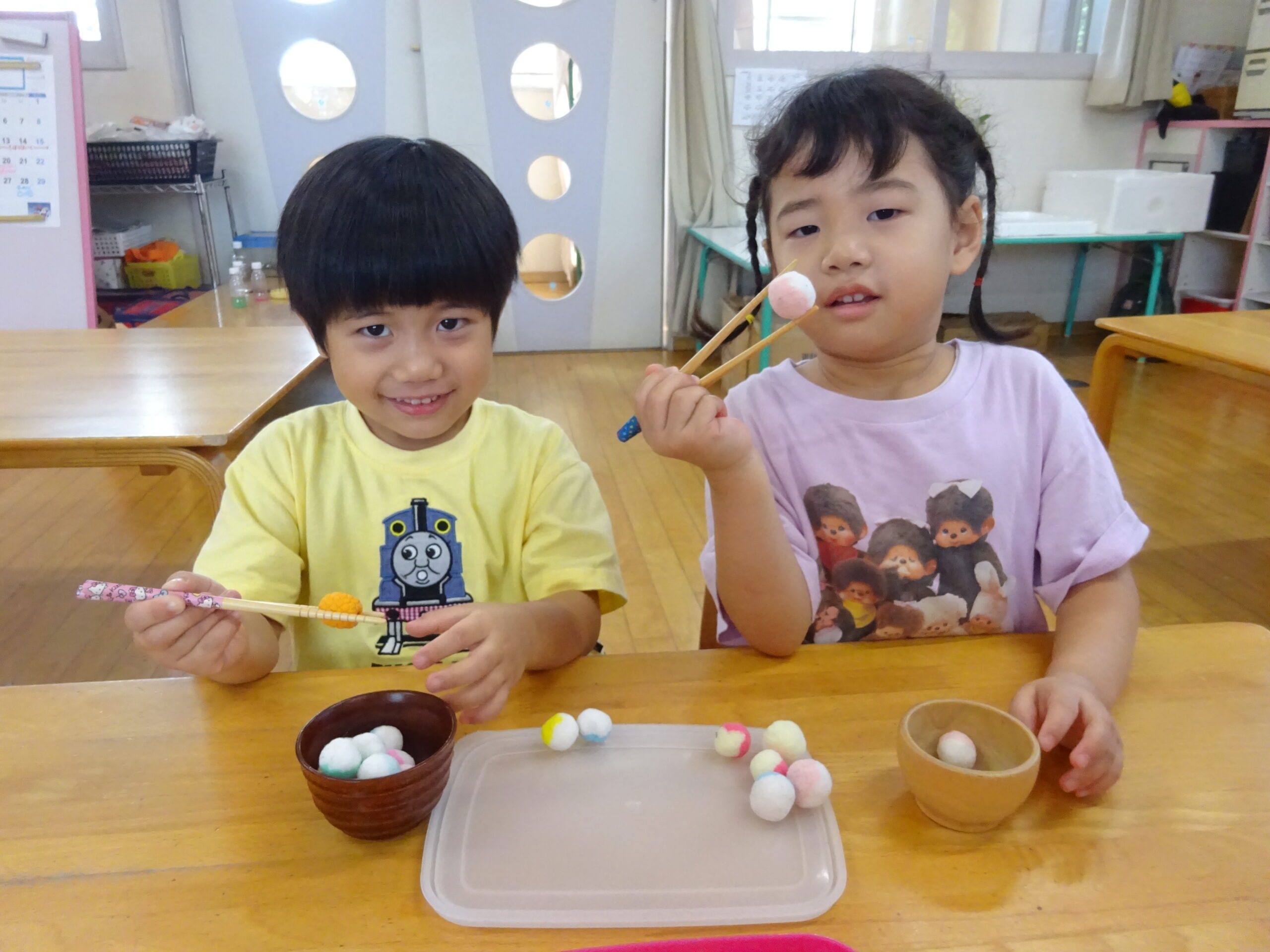 「今日の給食は何かな?」~ほしぐみハート(4歳児)